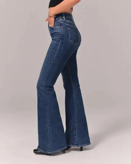 Flare Jeans Dames Hoge Taille met Stretch