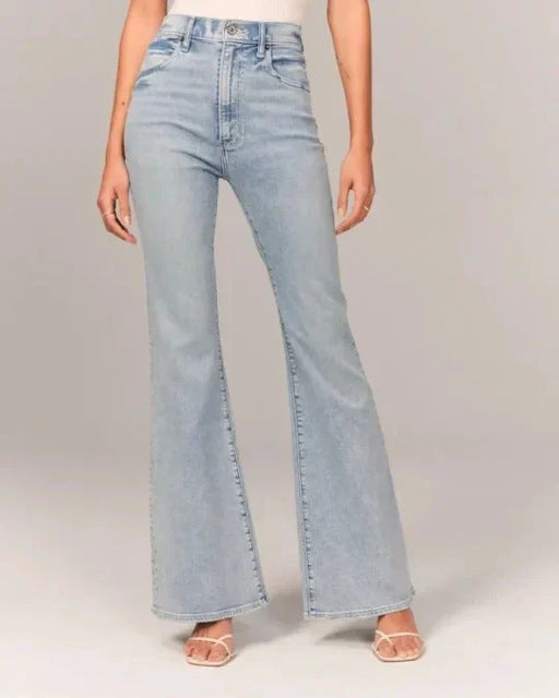 Flare Jeans Dames Hoge Taille met Stretch