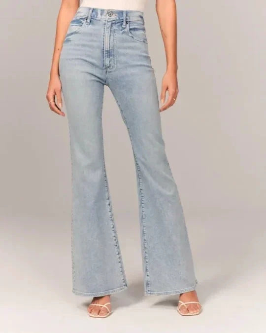 Flare Jeans Dames Hoge Taille met Stretch