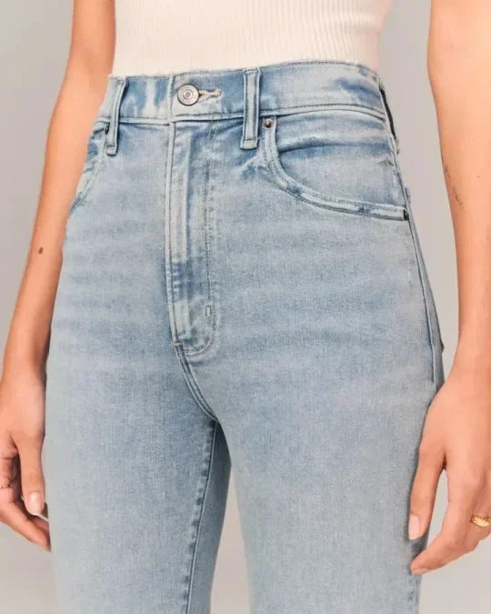Flare Jeans Dames Hoge Taille met Stretch